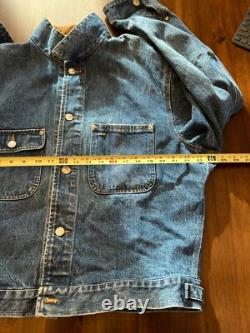 Vintage 90s Polo Ralph Lauren Dungaree Denim Jacket Men's Sz XL Made In USA