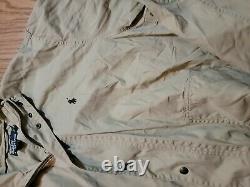Vintage 90s Polo Ralph Lauren Jacket Size XL Khaki Hooded Jacket
