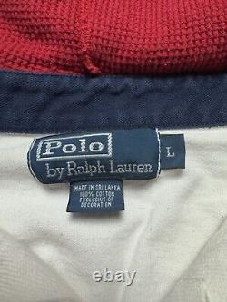 Vintage 90s Polo Ralph Lauren L Placid R. L N. Y Hockey Tournament Jersey