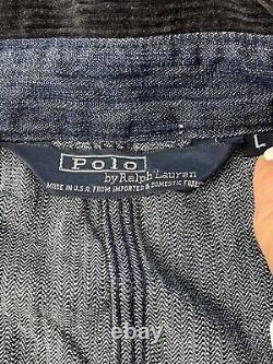 Vintage 90s Polo Ralph Lauren Lightweight Denim Chore Jacket Size L USA Made