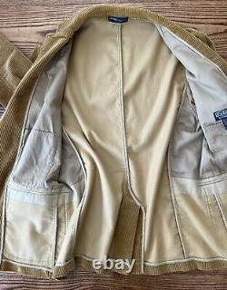 Vintage 90s Polo Ralph Lauren Men's Corduroy Leather Elbow Patches Blazer 42R