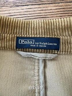 Vintage 90s Polo Ralph Lauren Men's Corduroy Leather Elbow Patches Blazer 42R