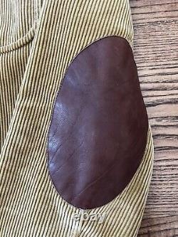 Vintage 90s Polo Ralph Lauren Men's Corduroy Leather Elbow Patches Blazer 42R
