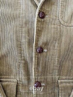 Vintage 90s Polo Ralph Lauren Men's Corduroy Leather Elbow Patches Blazer 42R