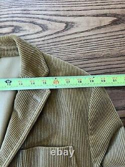 Vintage 90s Polo Ralph Lauren Men's Corduroy Leather Elbow Patches Blazer 42R