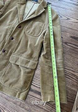 Vintage 90s Polo Ralph Lauren Men's Corduroy Leather Elbow Patches Blazer 42R