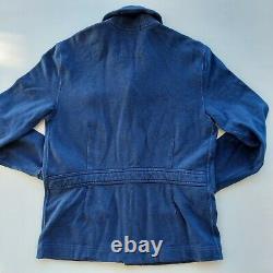 Vintage 90s Polo Ralph Lauren Mens Blue Sport Shawl Collar Cardigan Sweater Med
