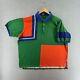Vintage 90s Polo Ralph Lauren Mens Shirt Xl Colorblock Geometric Multi Rare Logo