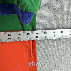Vintage 90s Polo Ralph Lauren Mens Shirt XL Colorblock Geometric Multi Rare Logo
