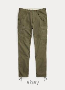 Vintage 90s Polo Ralph Lauren Military Cargo Pants 31 x 30 Olive Faded