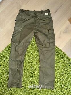 Vintage 90s Polo Ralph Lauren Military Cargo Pants 31 x 30 Olive Faded