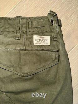 Vintage 90s Polo Ralph Lauren Military Cargo Pants 31 x 30 Olive Faded