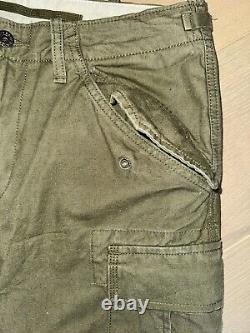 Vintage 90s Polo Ralph Lauren Military Cargo Pants 31 x 30 Olive Faded