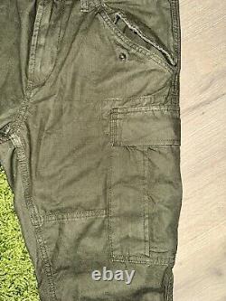 Vintage 90s Polo Ralph Lauren Military Cargo Pants 31 x 30 Olive Faded