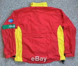 Vintage 90s Polo Ralph Lauren PRL Racing Cycle Jacket XL Sport Bear 92 Beach