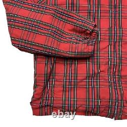 Vintage 90s Polo Ralph Lauren Plaid Harrington Jacket XL Lined Tartan Full Zip
