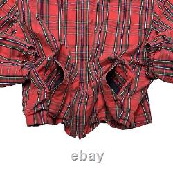 Vintage 90s Polo Ralph Lauren Plaid Harrington Jacket XL Lined Tartan Full Zip