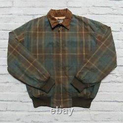 Vintage 90s Polo Ralph Lauren Plaid Wax Jacket Size S Cotton