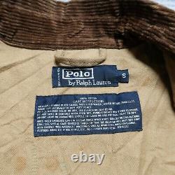 Vintage 90s Polo Ralph Lauren Plaid Wax Jacket Size S Cotton