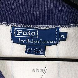 Vintage 90s Polo Ralph Lauren RLPC Pinstripe Bomber Jacket Size XL
