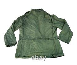 Vintage 90s Polo Ralph Lauren Rugby Heavyweight Jacket Size XL Olive Green Mens