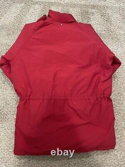 Vintage 90s Polo Ralph Lauren Ski Jacket Red With Hood XL