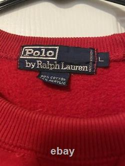 Vintage 90s Polo Ralph Lauren Uni Crest Sweatshirt? 1992 1993 Snow Beach Cookie
