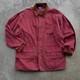 Vintage 90s Polo Ralph Lauren Wine Red Hunting Jacket Corduroy Collar