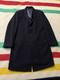 Vintage 90s Polo Ralph Lauren Wool Cashmere Blend Overcoat 44l Large Navy Blue