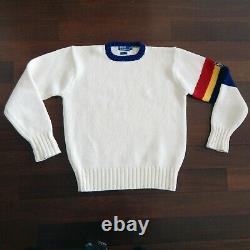 Vintage 90s Polo Ralph Lauren Wool Crest Patch Sweater Men's size M 577