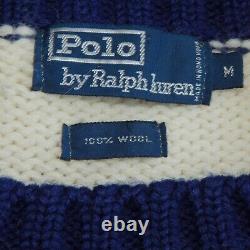 Vintage 90s Polo Ralph Lauren Wool Crest Patch Sweater Men's size M 577