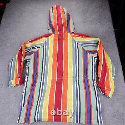 Vintage 90s Polo Sport Jacket Mens Large Ralph Lauren Stripe Parka Rare Sail USA