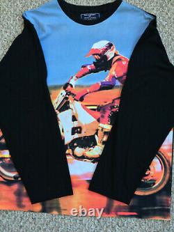 Vintage 90s Polo Sport Ralph Lauren Racing Motocross Shirt Bear Ski 1992 Beach