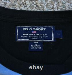 Vintage 90s Polo Sport Ralph Lauren Racing Motocross Shirt Bear Ski 1992 Beach