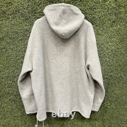 Vintage 90s Polo Sport Ralph Lauren USA Fleece Hoodie Mens XL Grey Pullover