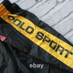 Vintage 90s Polo Sport Ralph Lauren Windbreaker Pants Size L M Big Logo