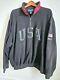 Vintage 90s Polo Sport Usa Flag Quarter-zip Ralph Lauren Fleece Sweater Xl Minty