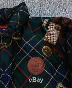 Vintage 90s Ralph Lauren Polo Equestrian Down Jacket Bear Ski Wing USA Sport