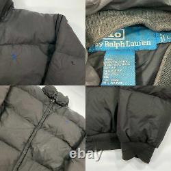 Vintage Black Polo Ralph Lauren Puffer Jacket (L)