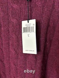 Vintage Burgundy Polo Ralph Lauren Cashmere Sweater Size Large