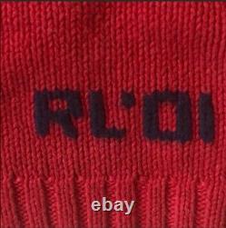 Vintage Classic Ralph Lauren Polo Bear Hand Knit Sweater 2001 XXL