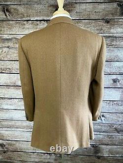 Vintage Made in USA Polo Ralph Lauren Wool Jacket 41R Brown Blazer