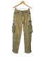 Vintage Mens Polo Ralph Lauren Corduroy Cargo Pants Beige Size 34/30