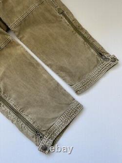 Vintage Mens POLO RALPH LAUREN Corduroy Cargo Pants Beige Size 34/30