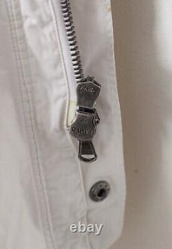 Vintage Mens POLO RALPH LAUREN Field Jacket Military Coat White Size L