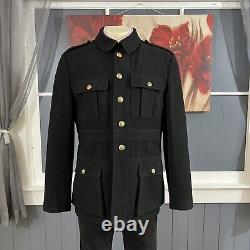 Vintage Mens POLO RALPH LAUREN Jacket Field Coat Military Blazer Chore XL Wool