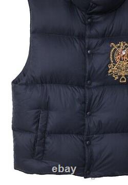 Vintage Mens POLO RALPH LAUREN Puffer Vest Gilet Navy Blue Size L