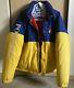 Vintage Mens Polo Ralph Lauren Usa Cookie Ski Puffer 1992 Blue/yellow Size L