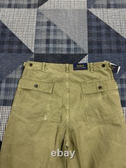 Vintage Military USMC Polo Ralph Lauren Fatigue Herringbone Ba