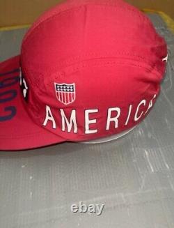 Vintage OTH Polo Ralph Lauren RL67 Stadium 1992 Red Long Bill Cap READ DESC